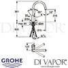 Grohe Concetto Single-Lever Sink Mixer Dimension